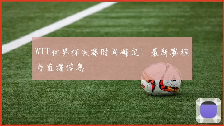 WTT世界杯决赛时间确定!最新赛程与直播信息